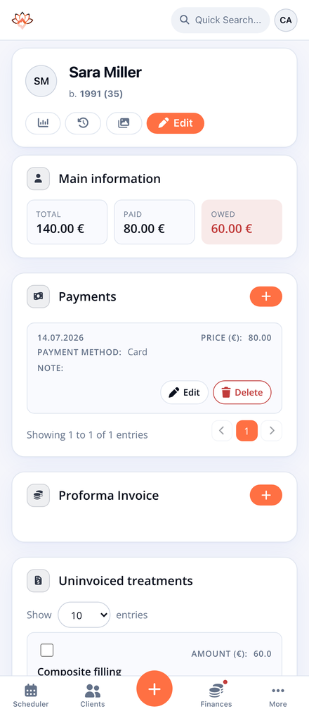Every balance, every invoice